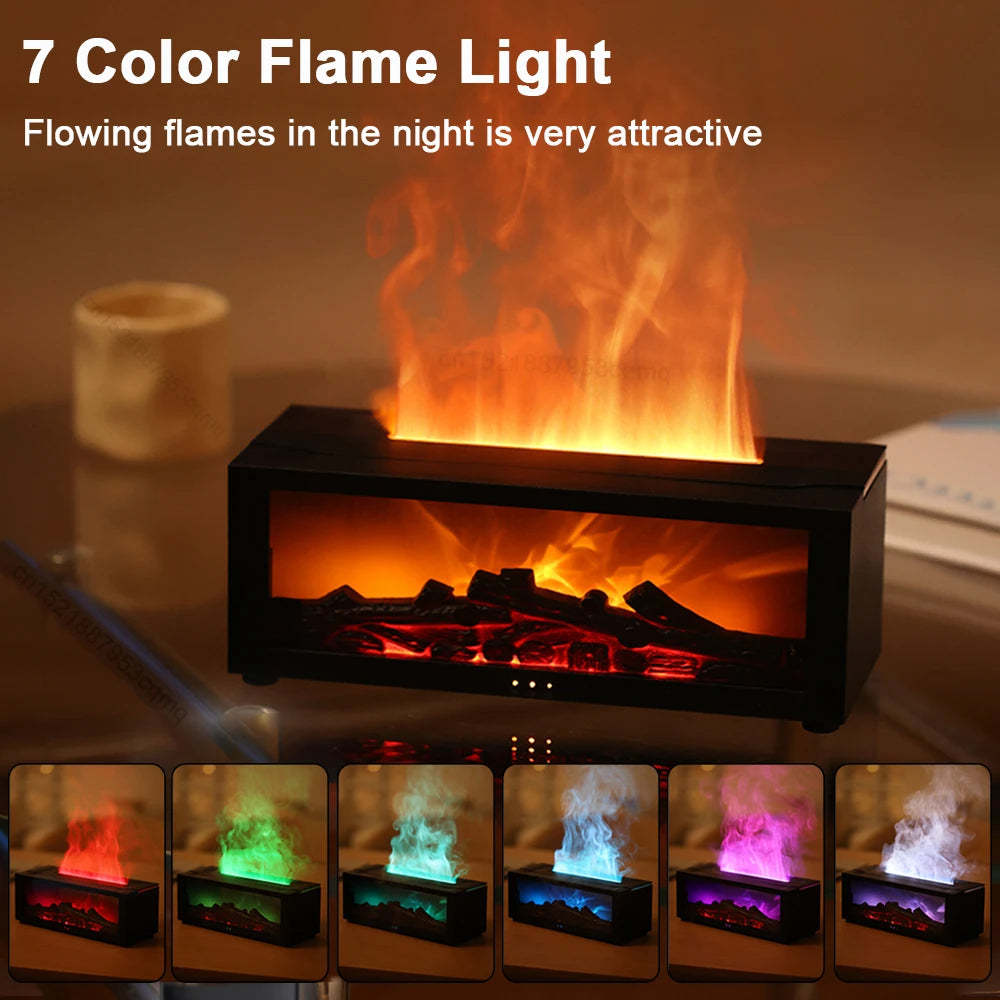 New Flame Aromatherapy Machine Colorful Essential Oil Diffuser Nema-Exp