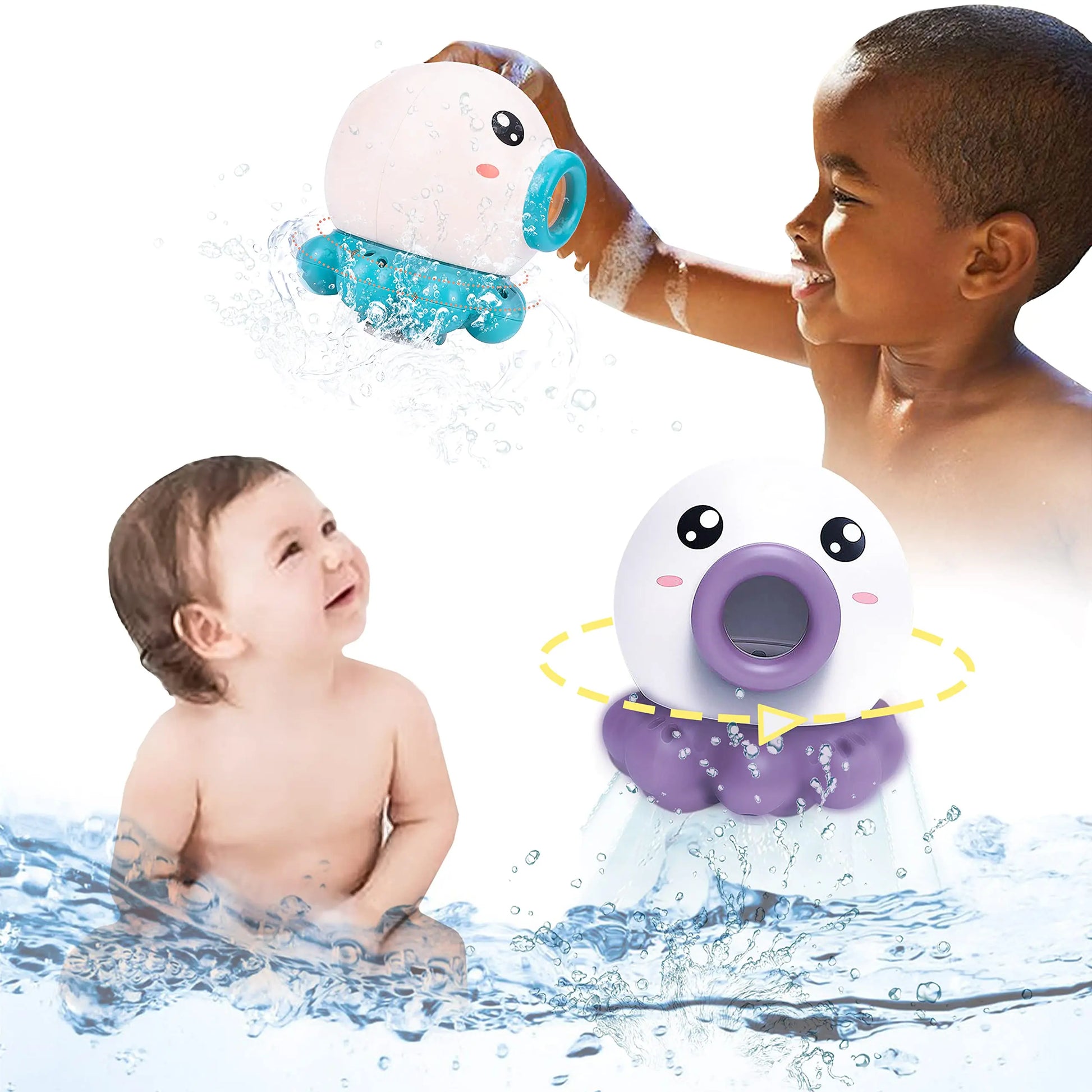 Nema-Exp Octopus Fountain Bath Toy for Endless Water Fun