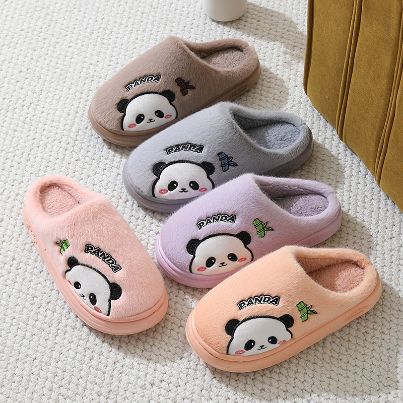 Panda Slippers for Couples – Cozy, Thick-Sole Winter House Shoes for Warm Comfort at Home Nema-Exp