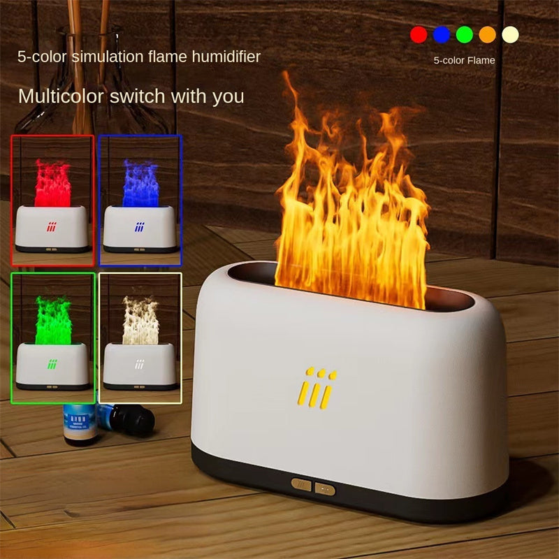 Flame Effect Aroma Diffuser & Ultrasonic Cool Mist Humidifier Nema-Exp