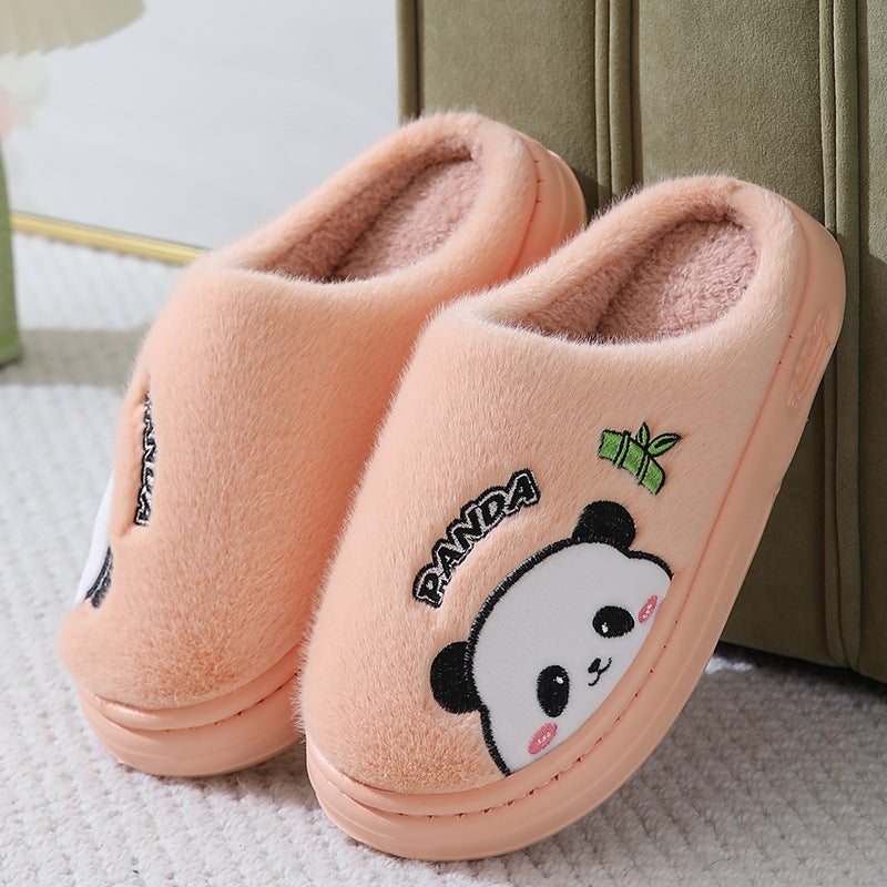 Panda Slippers for Couples – Cozy, Thick-Sole Winter House Shoes for Warm Comfort at Home Nema-Exp