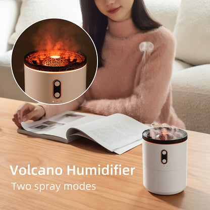 Volcanic Flame Aroma Diffuser - USB Portable Jellyfish Humidifier & Night Light Lamp. Nema-Exp