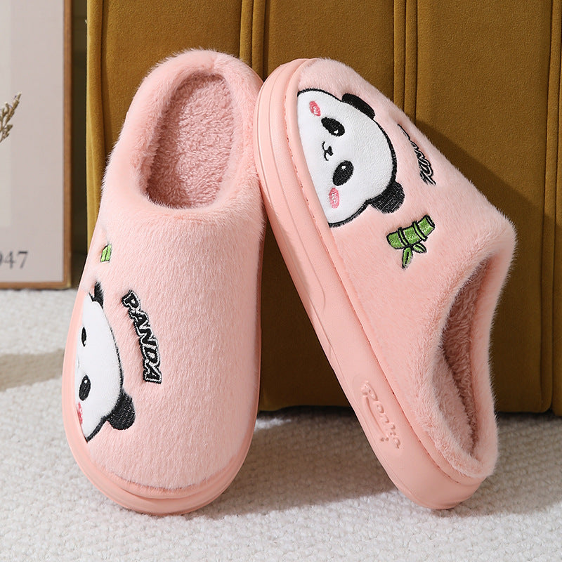 Panda Slippers for Couples – Cozy, Thick-Sole Winter House Shoes for Warm Comfort at Home Nema-Exp