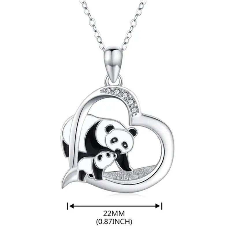 silver panda necklace nema-exp