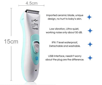 NemaTreasure Baby Hair Clipper - Precise and Safe Haircut