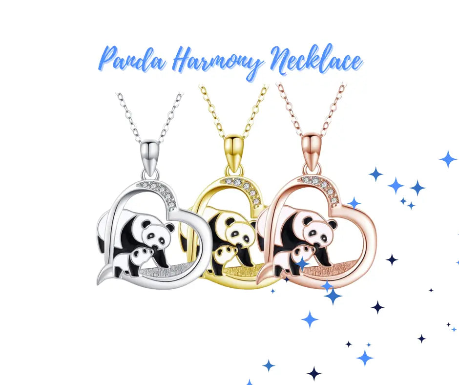 Nematreasure Panda Harmony Necklace - Heart Pendant Jewelry Nema-Exp