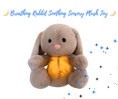 🌙 Breathing Rabbit Soothing Sensory Plush Toy 🌙 Nema-Exp