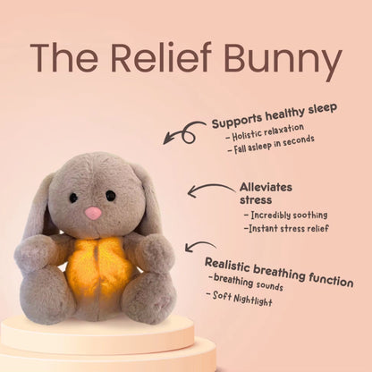 Breathing Rabbit Soothing Sensory Plush Toy. Nema-Exp