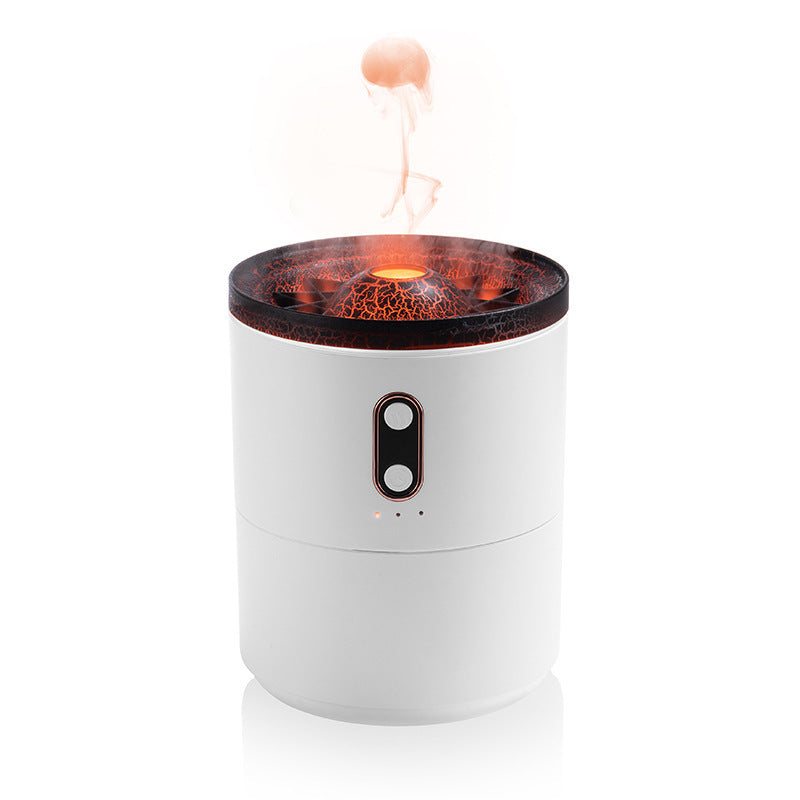 Volcanic Flame Aroma Diffuser - USB Portable Jellyfish Humidifier & Night Light Lamp. Nema-Exp