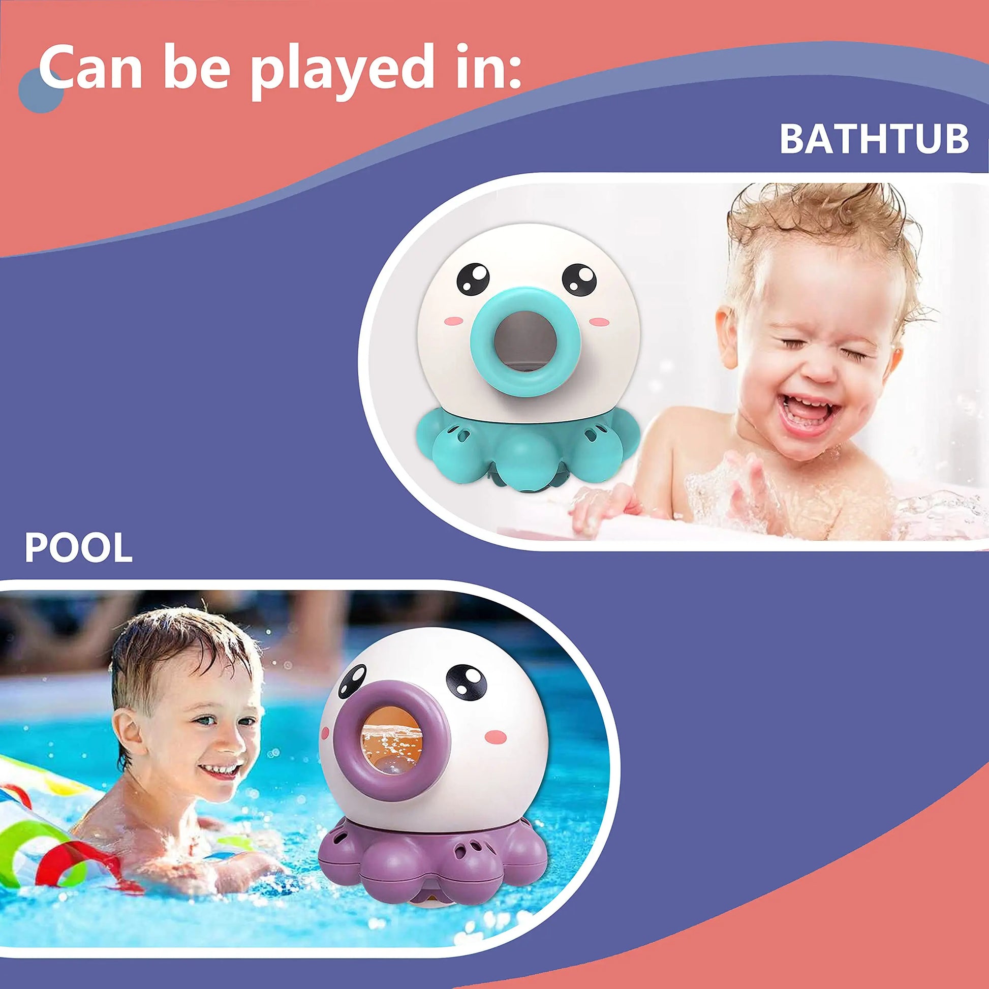 Nema-Exp Octopus Fountain Bath Toy for Endless Water Fun