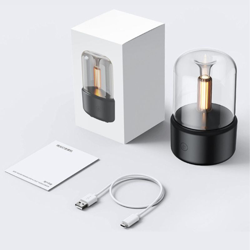 Portable Aroma Diffuser with Candlelight LED and Air Humidifier Nema-Exp